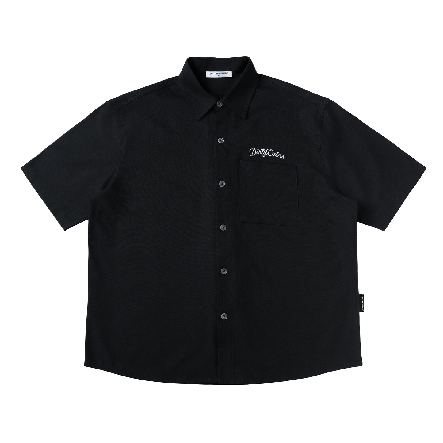 Rope Printed Relaxed Shirt Black Dirtycoins