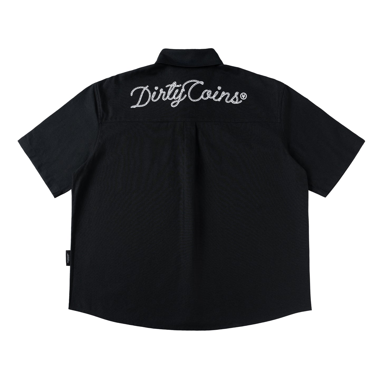 Rope Printed Relaxed Shirt Black Dirtycoins