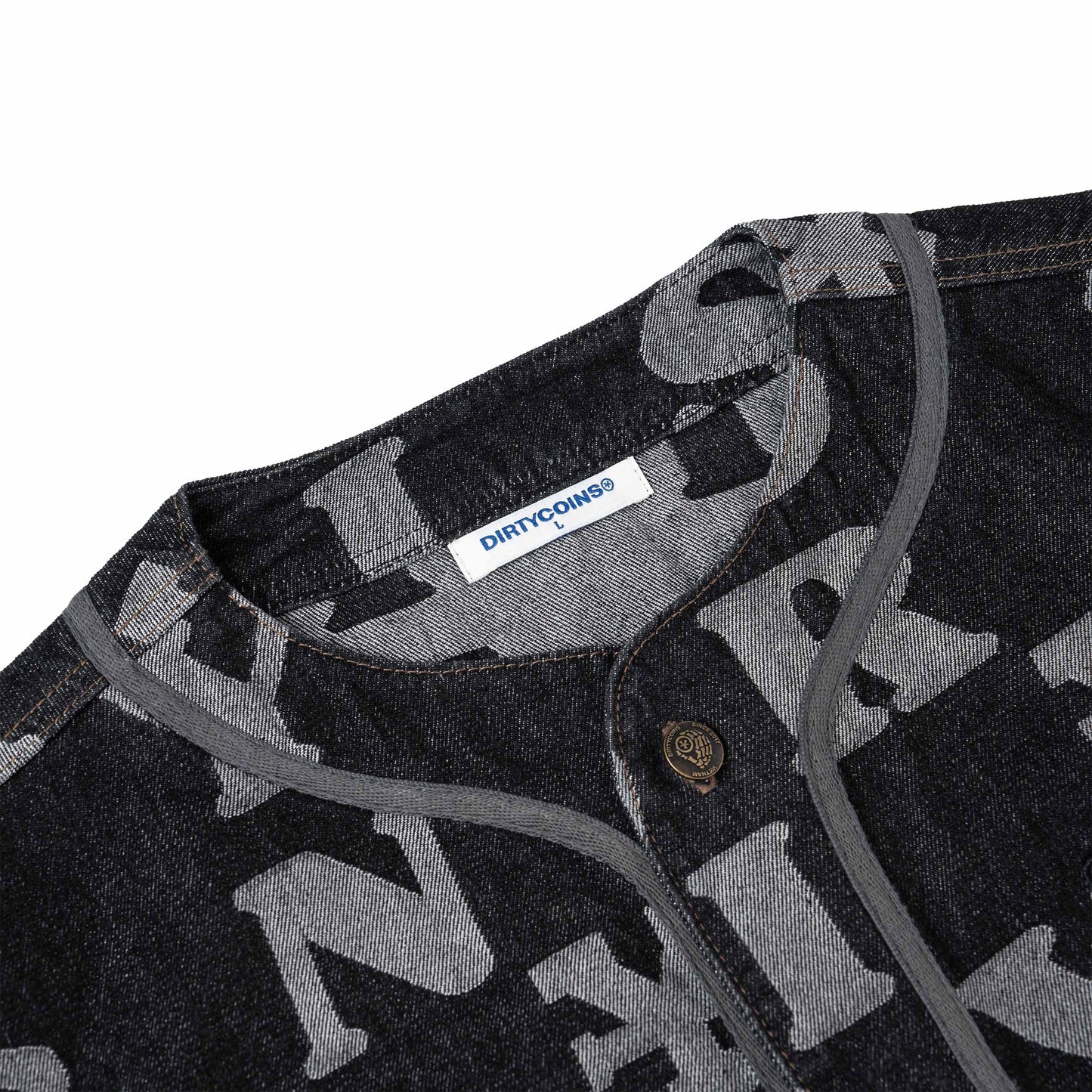 Dirtycoin Monogram Denim Shirt