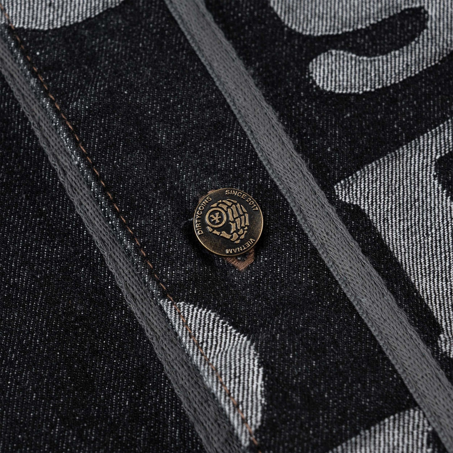 Dirtycoin Monogram Denim Shirt