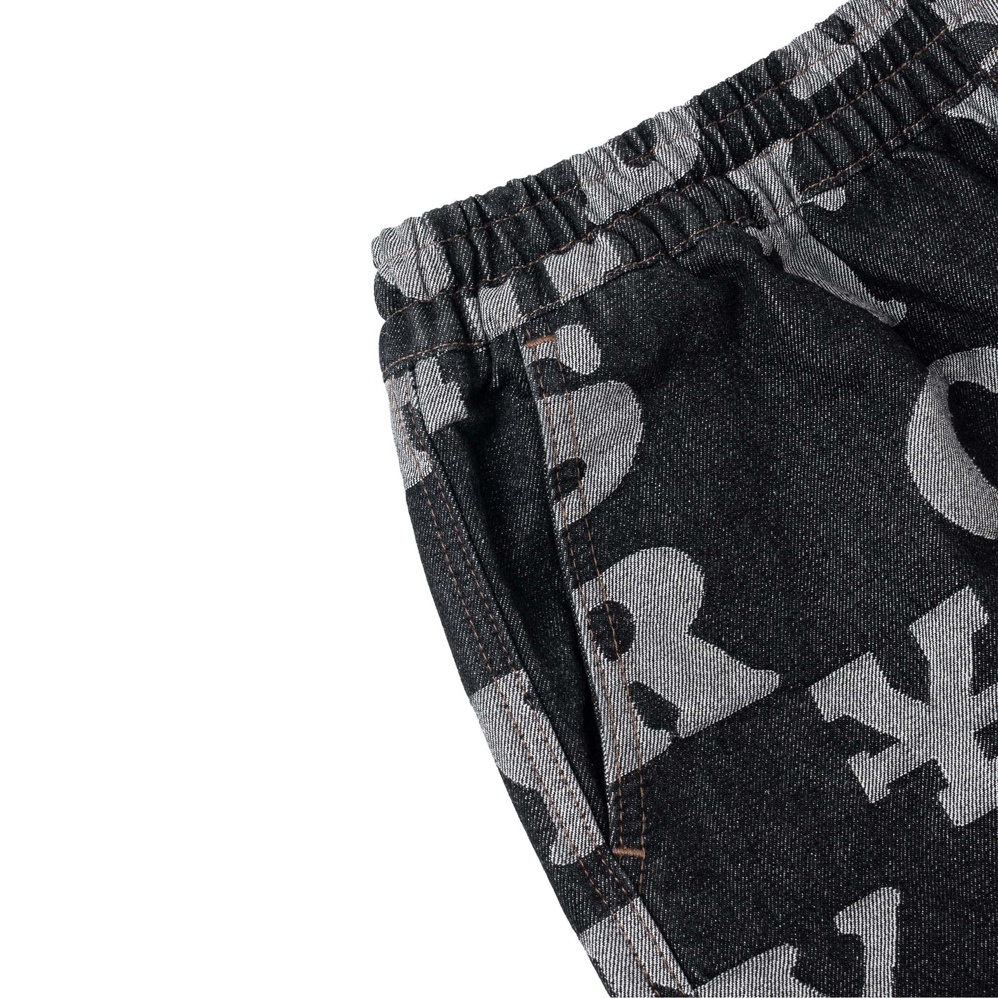 DirtyCoins Monogram Denim Short