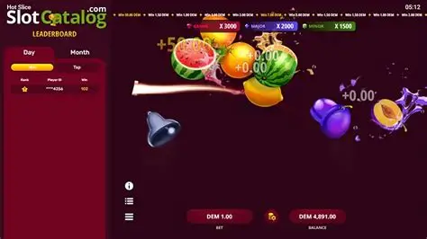 Hot Slice slot game big win screenshot